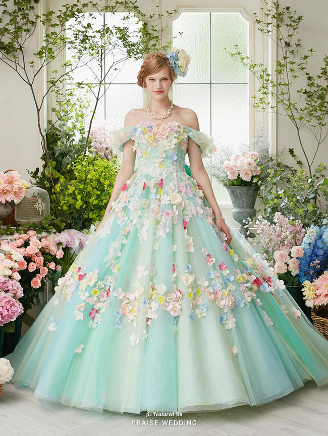 We can imagine a fairy twirling around in this floral dress from Nicole Collection!