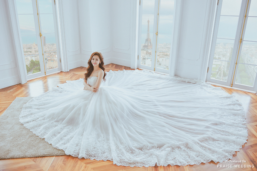 Here comes the angel! This dreamy wedding dress from No.9 Wedding is enchanting us with elegance and romance!