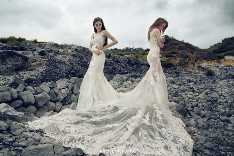Blending unique embroideried patterns with fashion-forward silhouettes, these illusion gowns from Jenny Chou Wedding have captivated us all! 