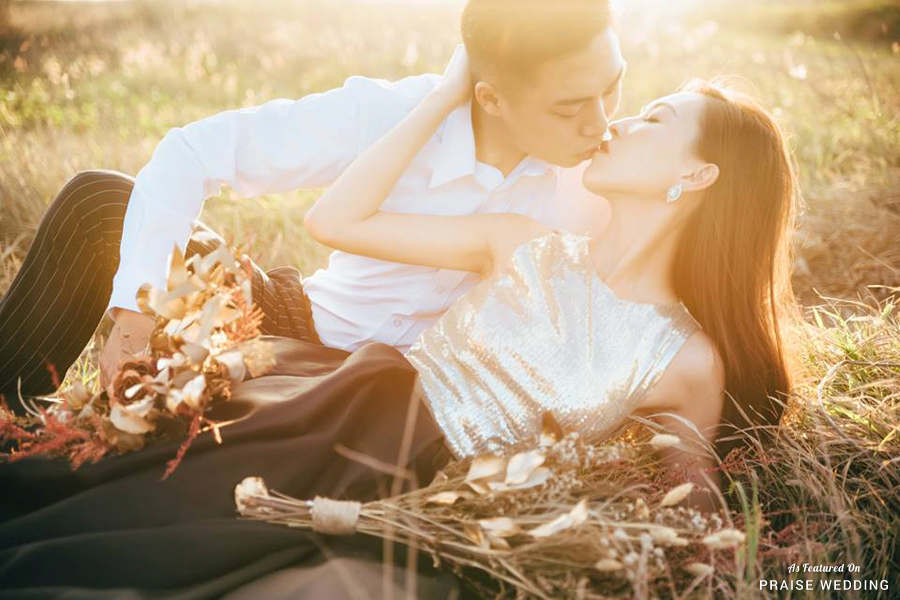 A free-spirited engagement session featuring natural light and fashion-forward details!