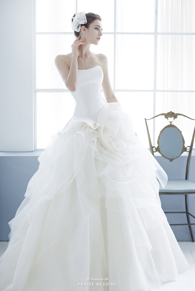 This wedding dress from Jessica Lauren is the definition of purity and romance!