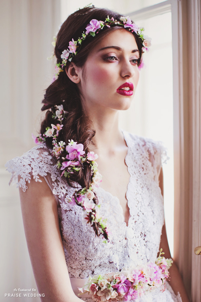 In love with this romantic sweet floral hair vine from Magaela Accessories!
