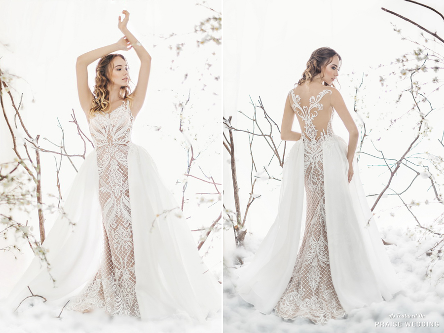 This delicate, exquisitely feminine gown from NV The Label is shouting romance!
