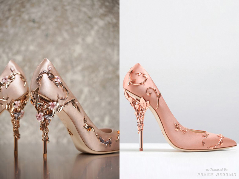 Officially obsessed with these glamourous bridal shoes from Ralph & Russo!