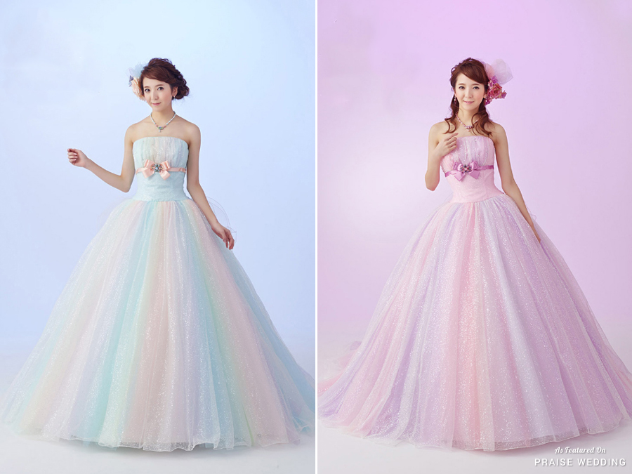 Pastel lovers will find these adorable gowns from Fancy Co hard to resist!