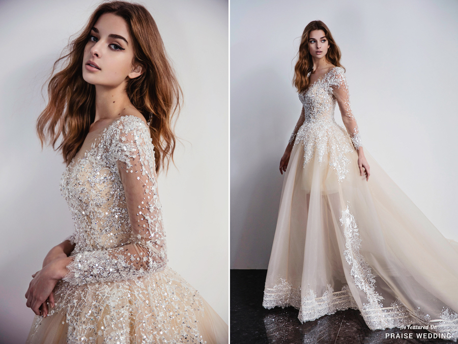 Utterly blown away by these gorgeous wedding gowns from Nicole + Felicia's 2017 collection!