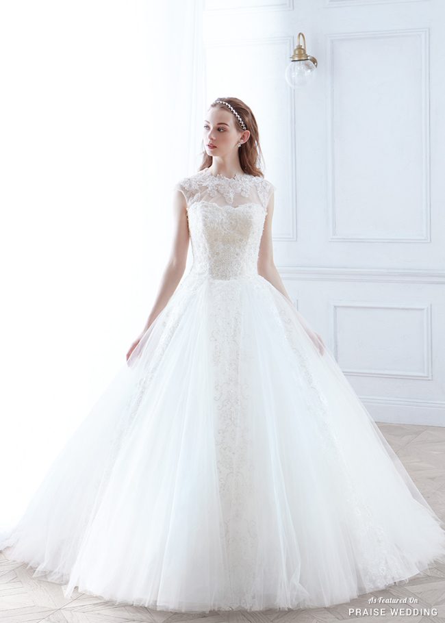 This wedding dress from Lavieen Rose demonstrates a whimsical spirit while maintaining classic elegance!