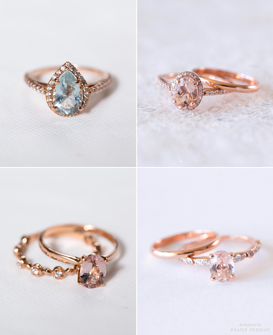 Too in love with these breathtaking engagement rings from Davie and Chiyo! Your favorite?
