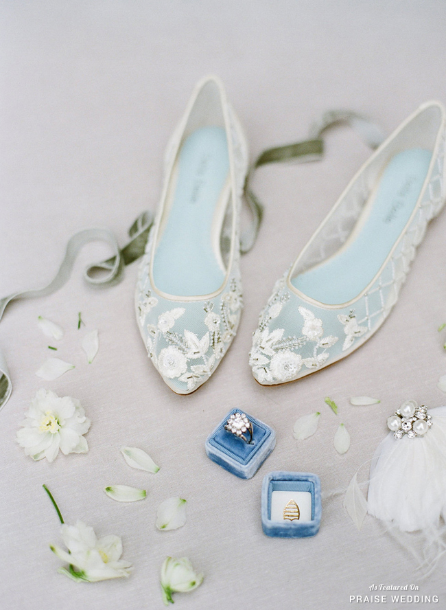 These handmade embroidered flats from Bella Belle is utterly romantic!